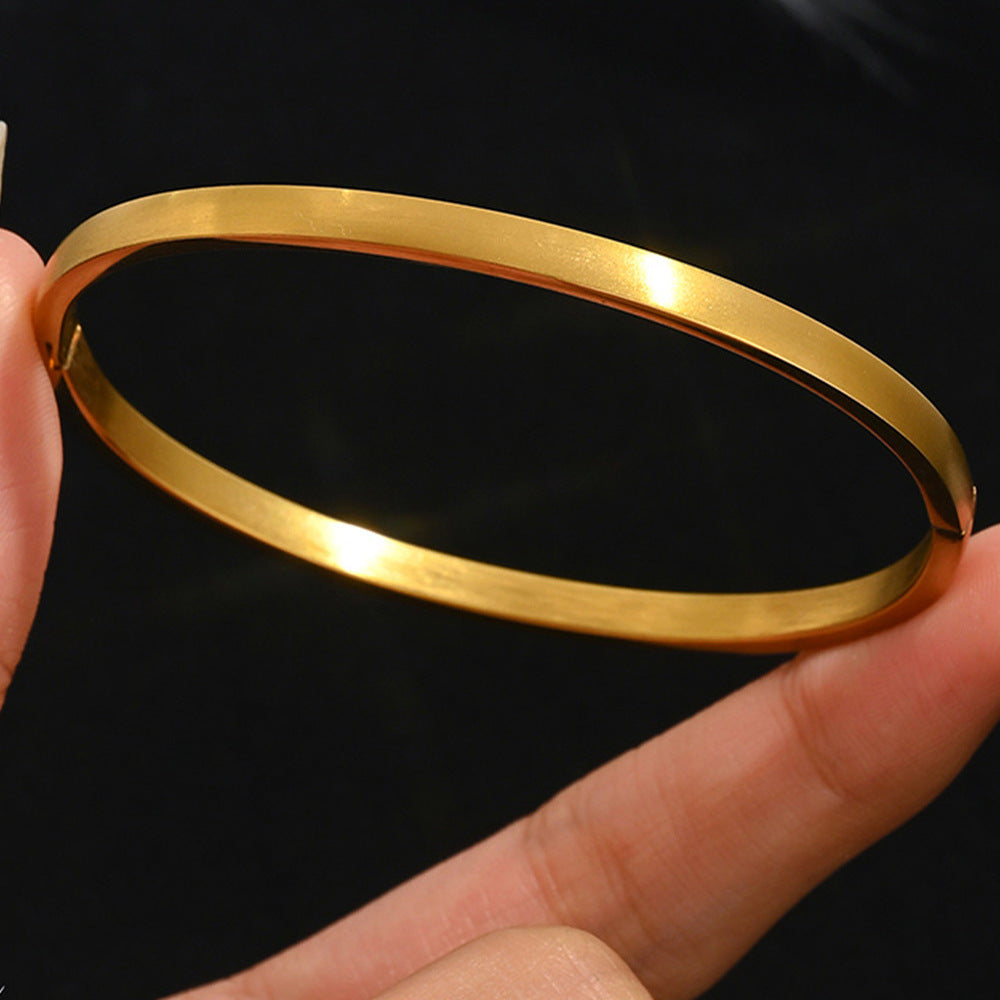 Diamond Armband – 18K Gold, Titan-Stahl