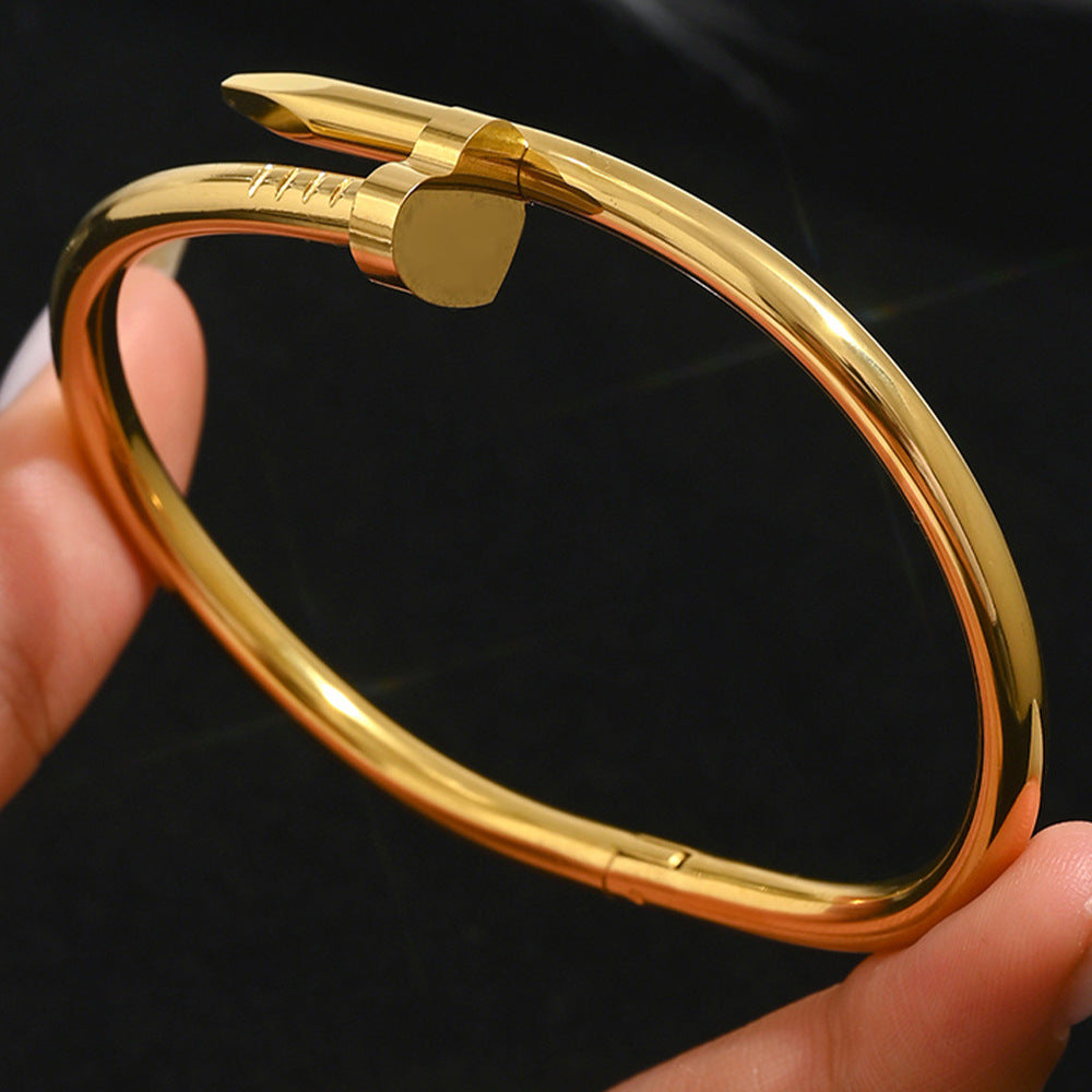 Diamond Armband – 18K Gold, Titan-Stahl