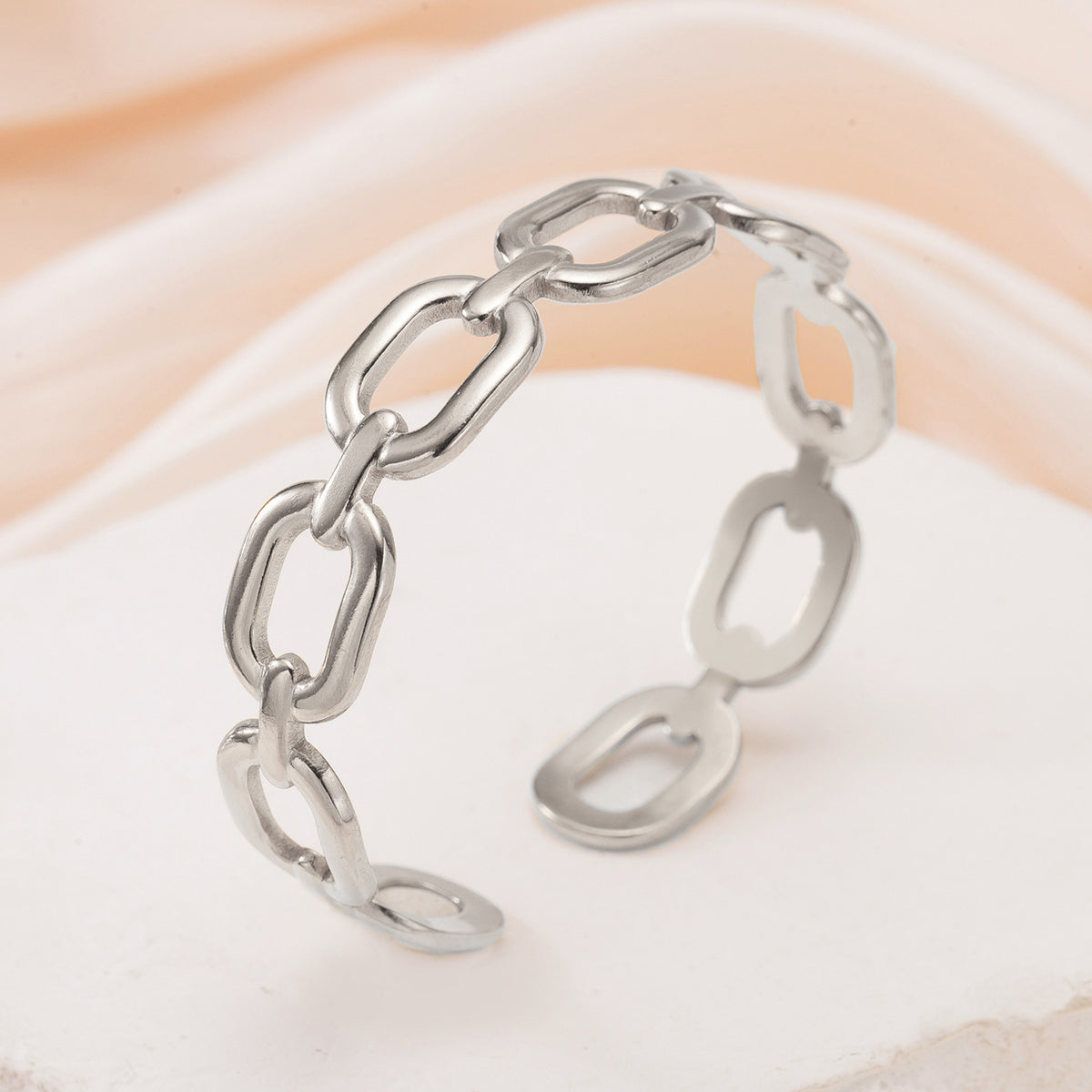 Heart Flower Armband – Edelstahl vergoldet