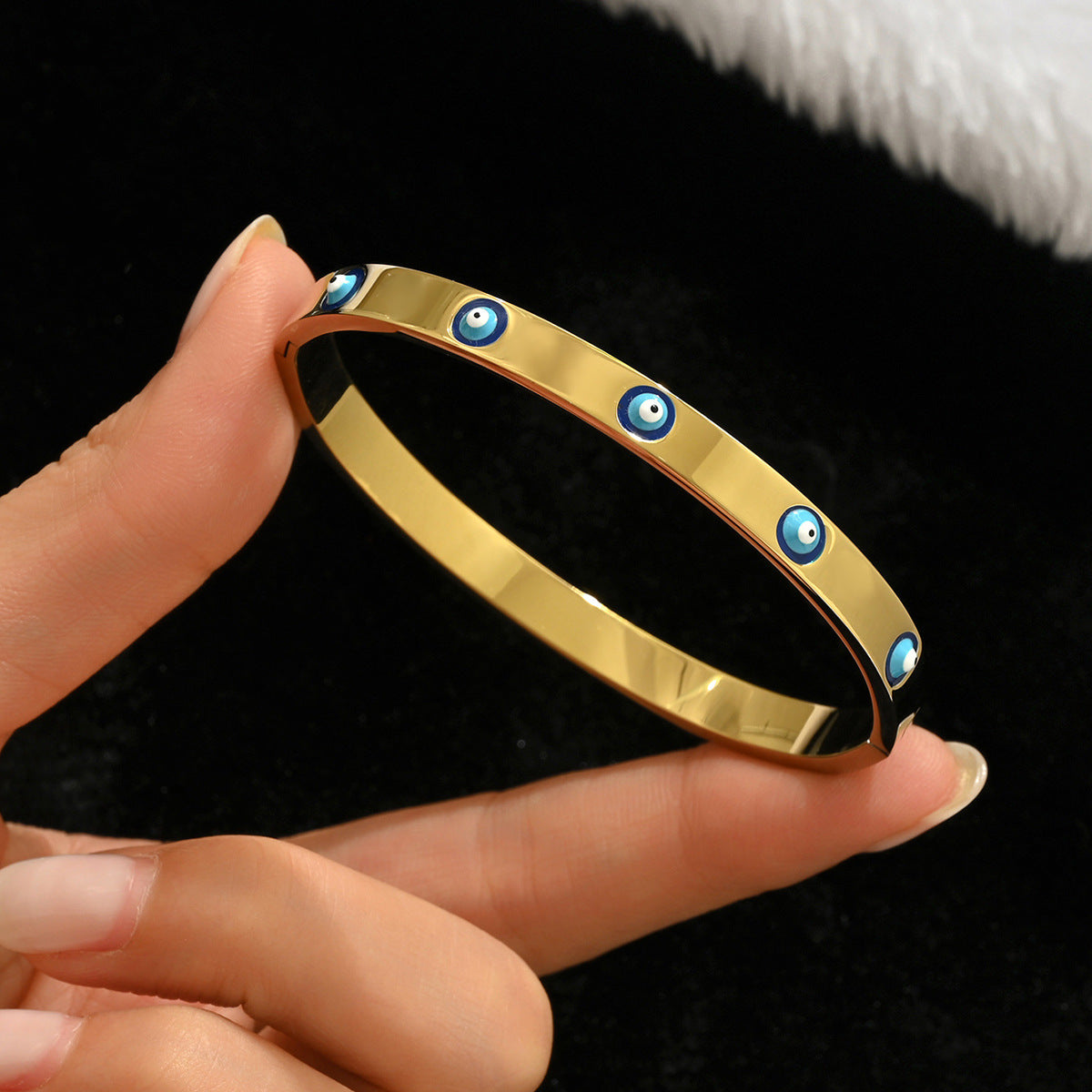 Diamond Armband – 18K Gold, Titan-Stahl