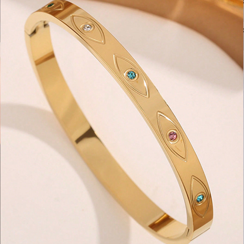 Diamond Armband – 18K Gold, Titan-Stahl