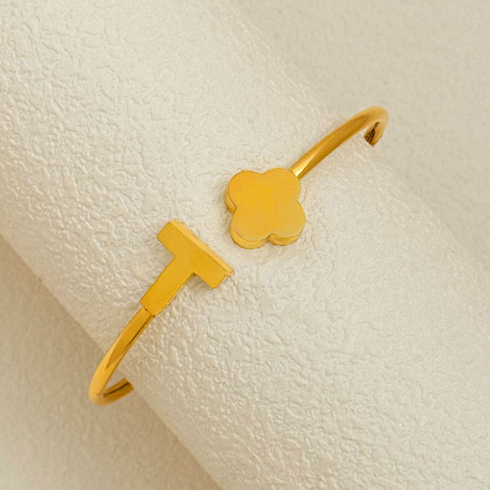 Diamond Armband – 18K Gold, Titan-Stahl