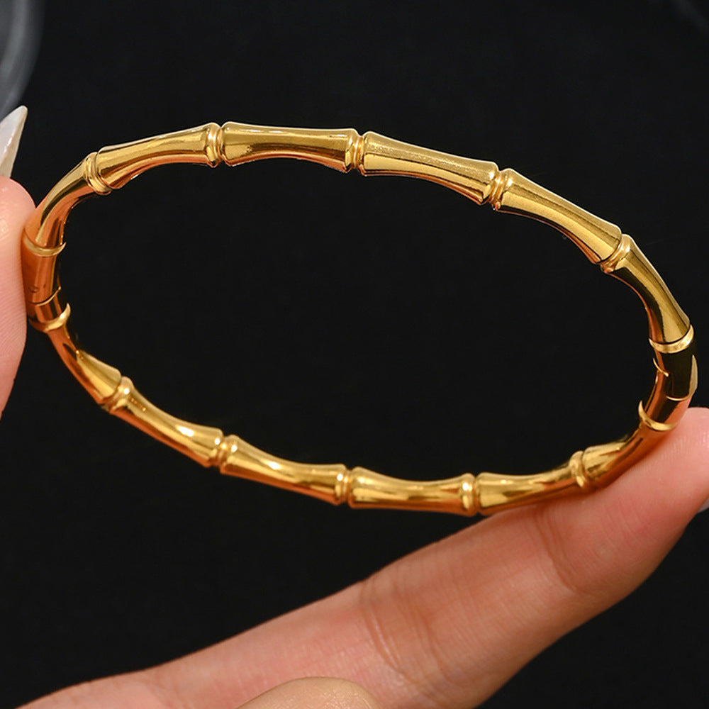 Diamond Armband – 18K Gold, Titan-Stahl