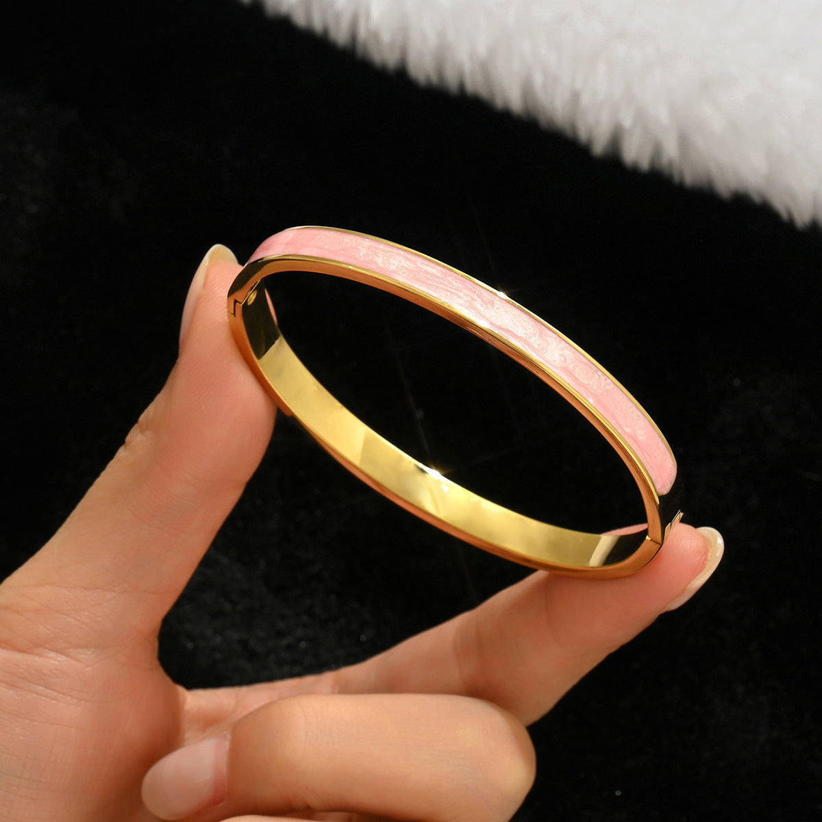 Diamond Armband – 18K Gold, Titan-Stahl