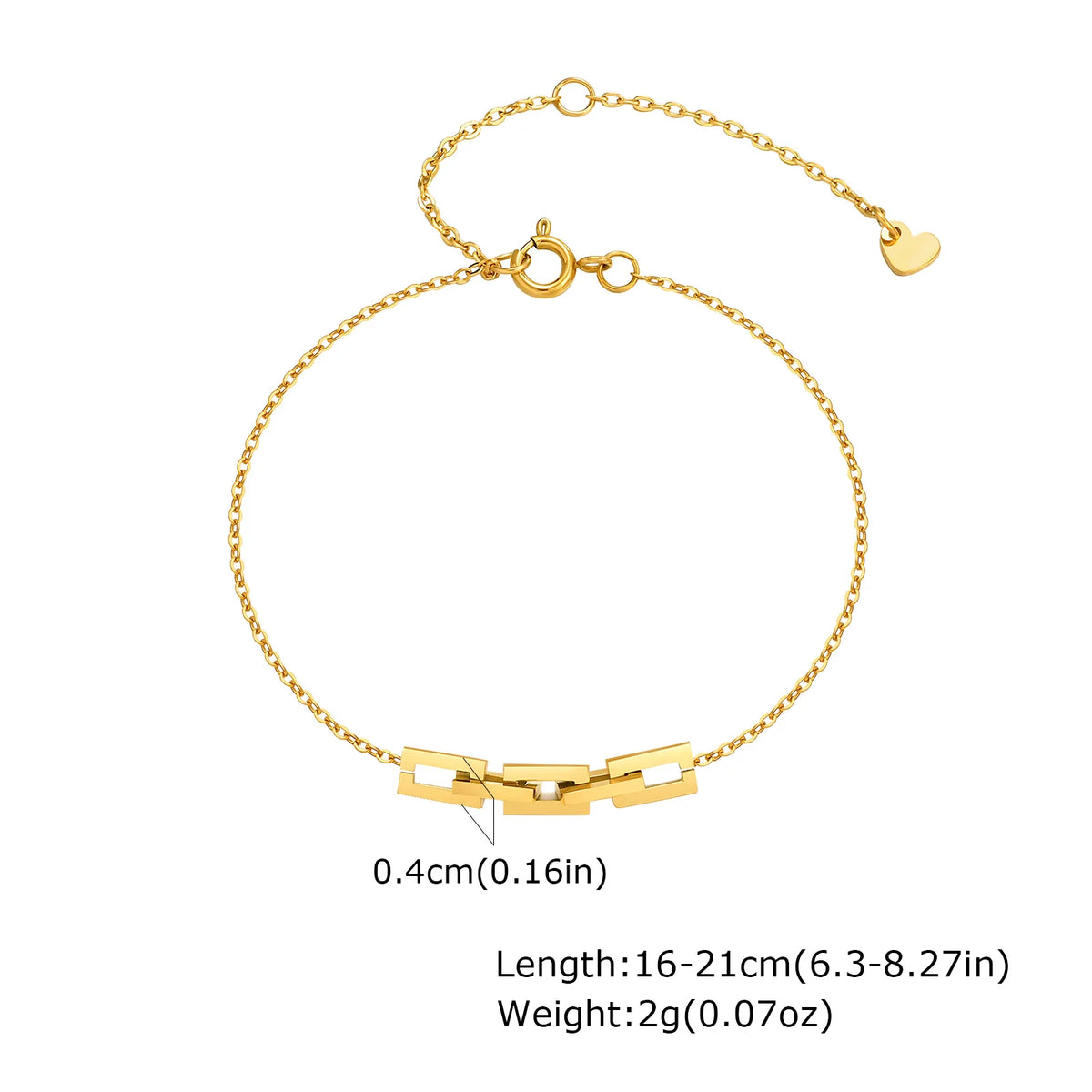 Herringbone Armband – 14K vergoldet, wasserfest