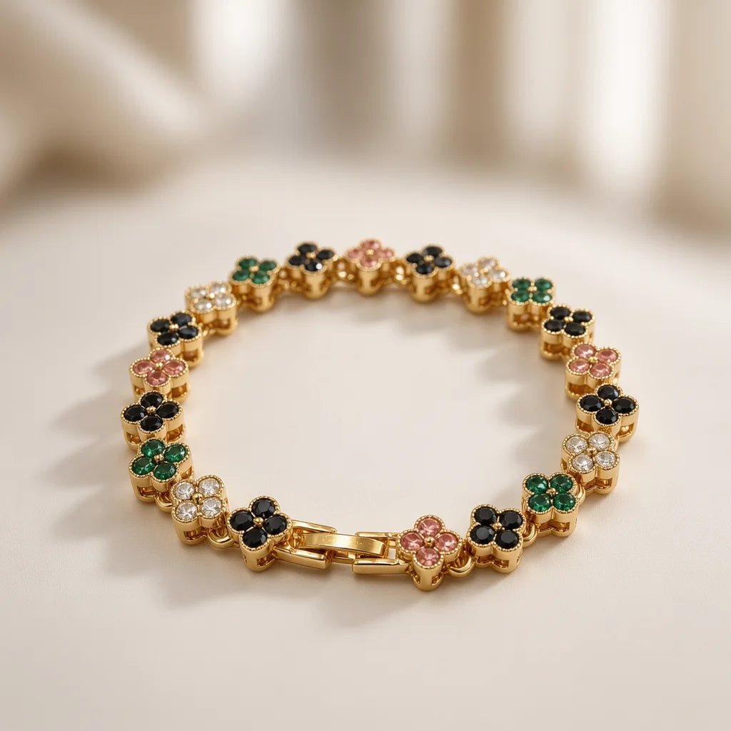Lucky Clover Armband – Charm Armband aus Edelstahl