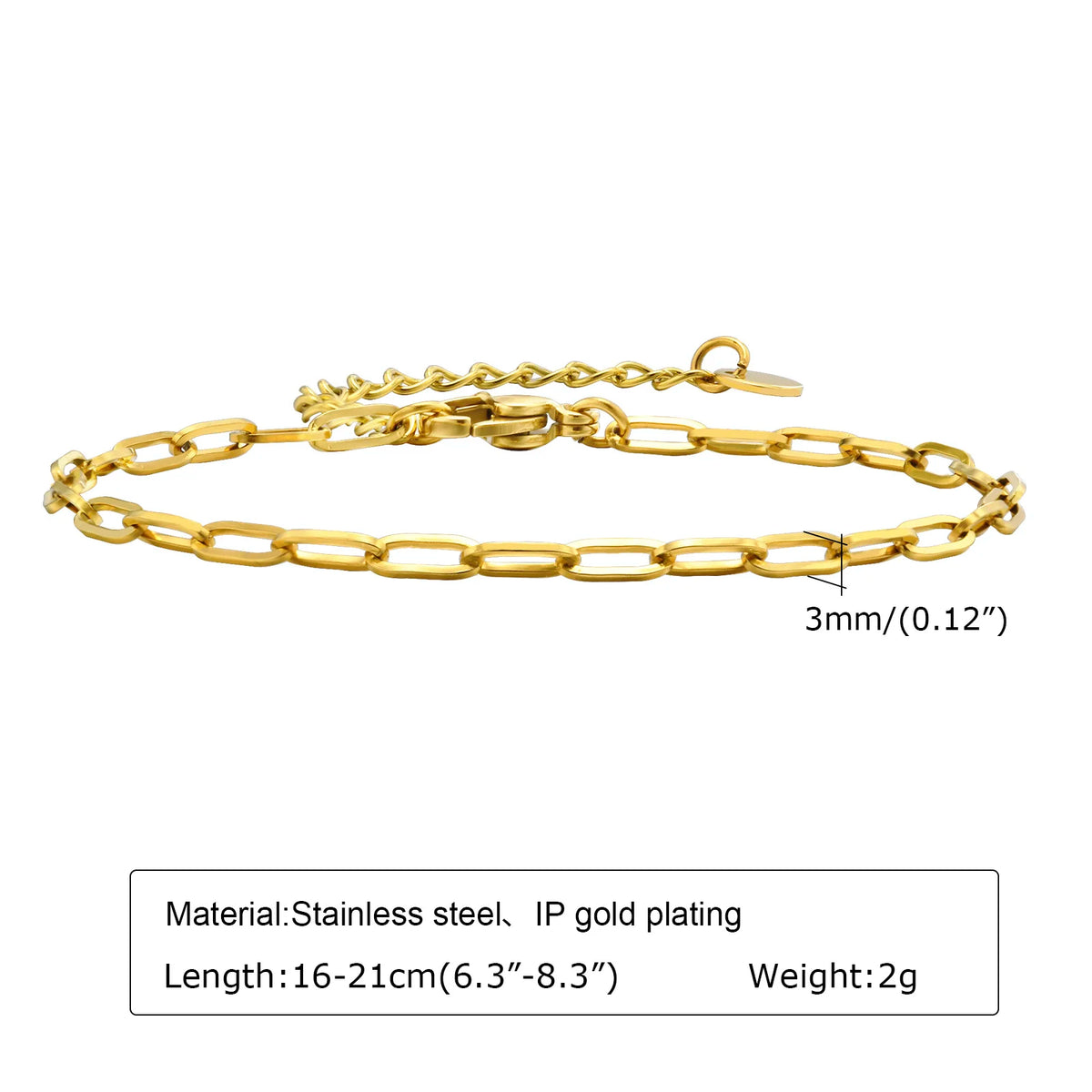 Herringbone Armband – 14K vergoldet, wasserfest