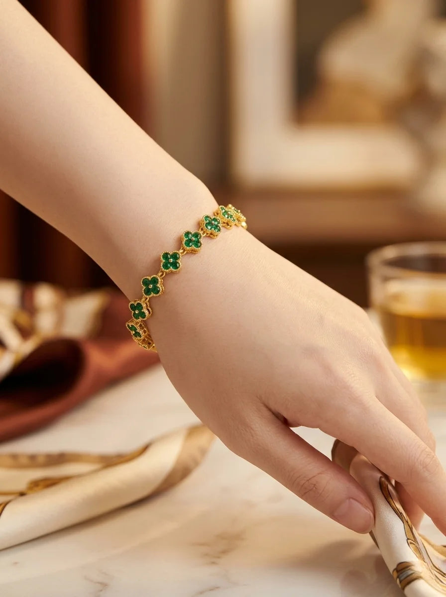 Lucky Clover Armband – Charm Armband aus Edelstahl