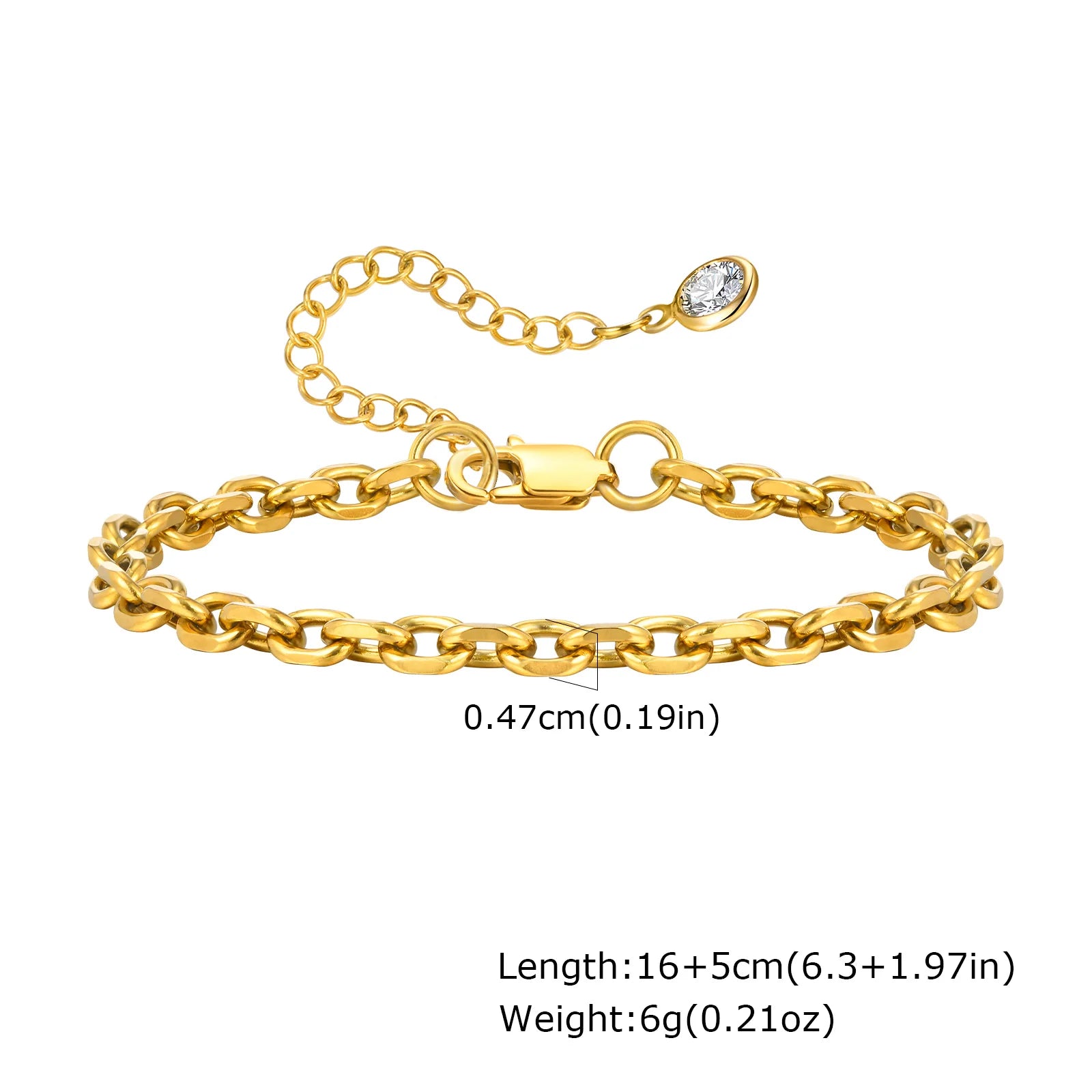 Herringbone Armband – 14K vergoldet, wasserfest