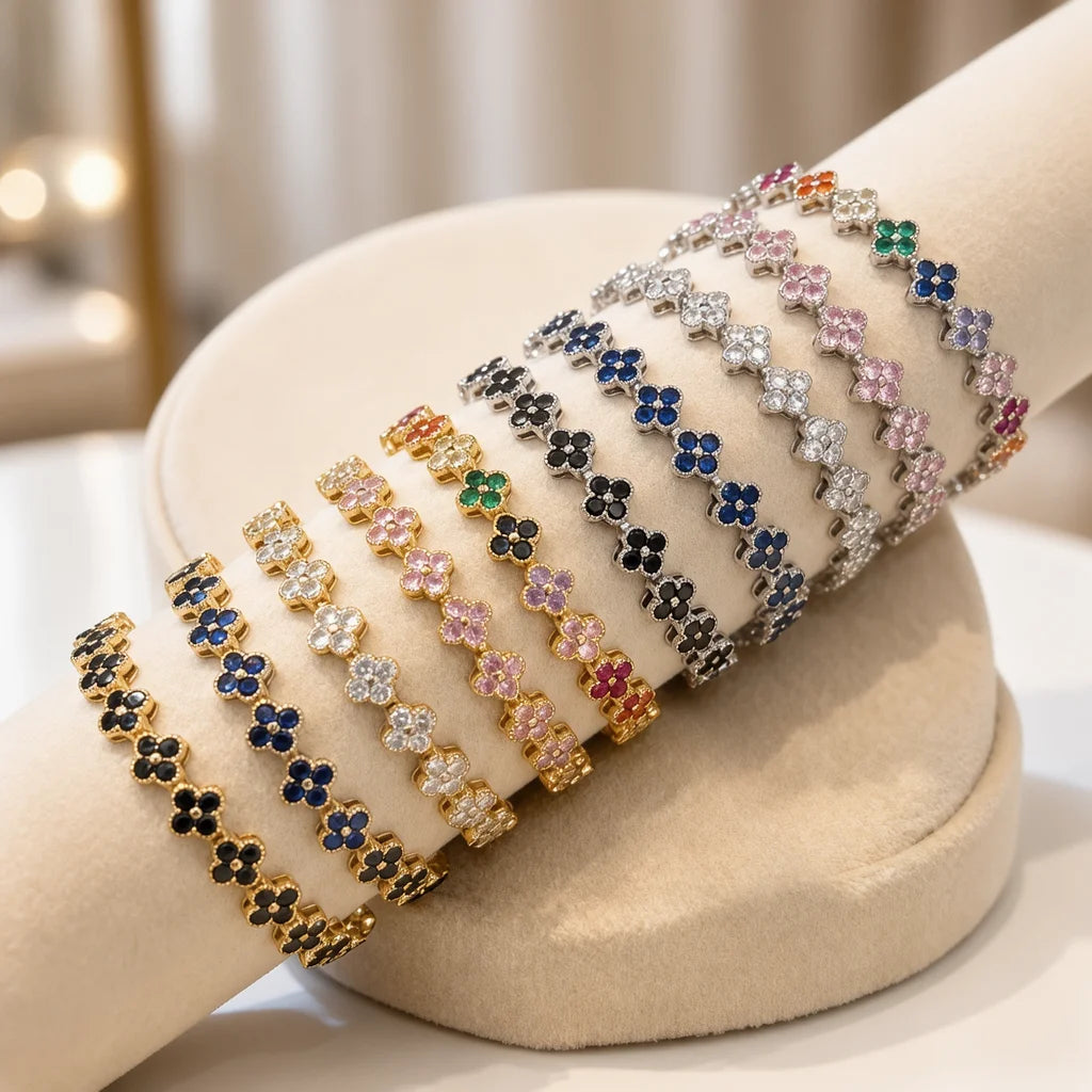 Lucky Clover Armband – Charm Armband aus Edelstahl