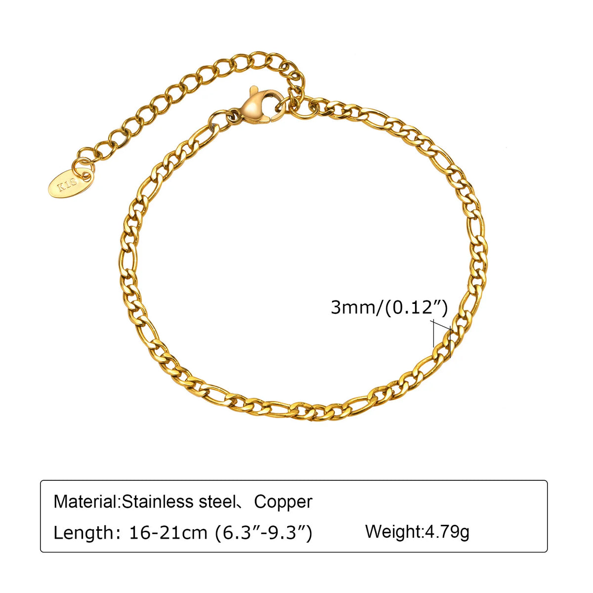 Herringbone Armband – 14K vergoldet, wasserfest