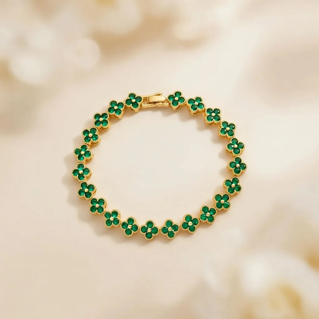 Lucky Clover Armband – Charm Armband aus Edelstahl
