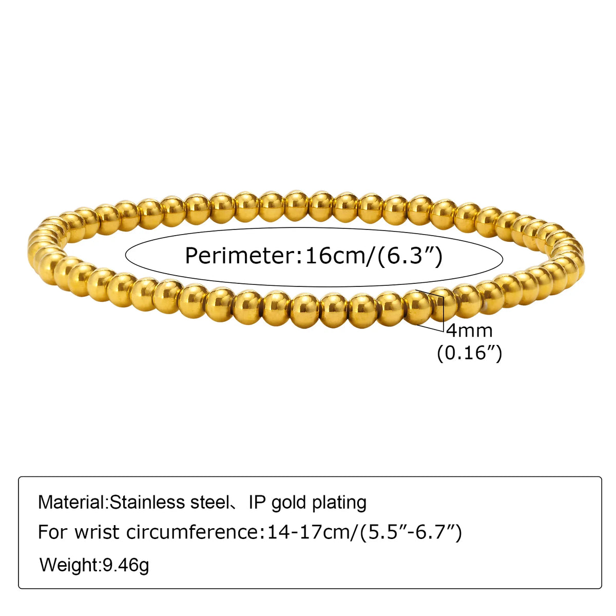 Herringbone Armband – 14K vergoldet, wasserfest